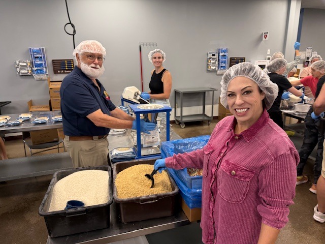 Feed My Starving Children volunteering September 2025