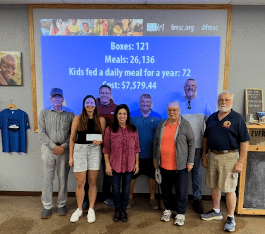 September 2025 volunteering at Feed My Starving Children